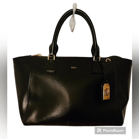 Ralph Lauren Handbags - Ralph Lauren GUC Newbury Double Zip Large Leather Satchel